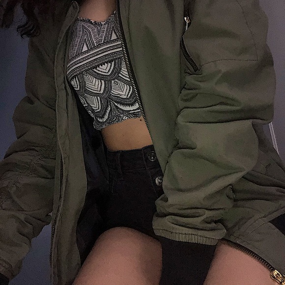 Green Bomber Jacket - Picture 1 of 6